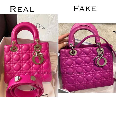 dior fake vs real|faux christian Dior bag.